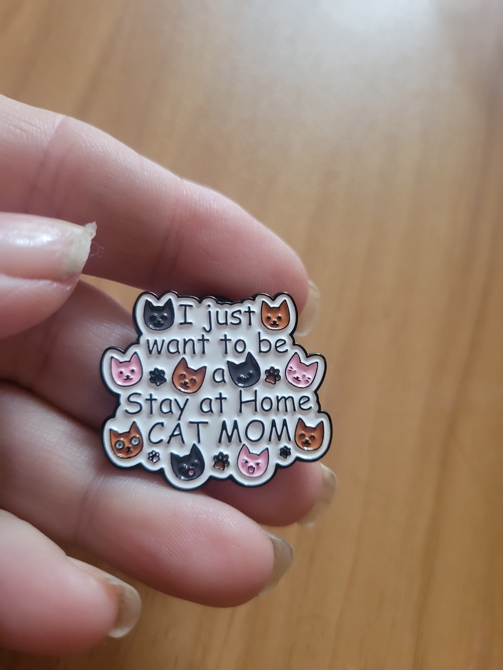 ๐ปBUY 1 GET 1 FREE๐ปStay at Home Cat Mom Enamel Brooch -